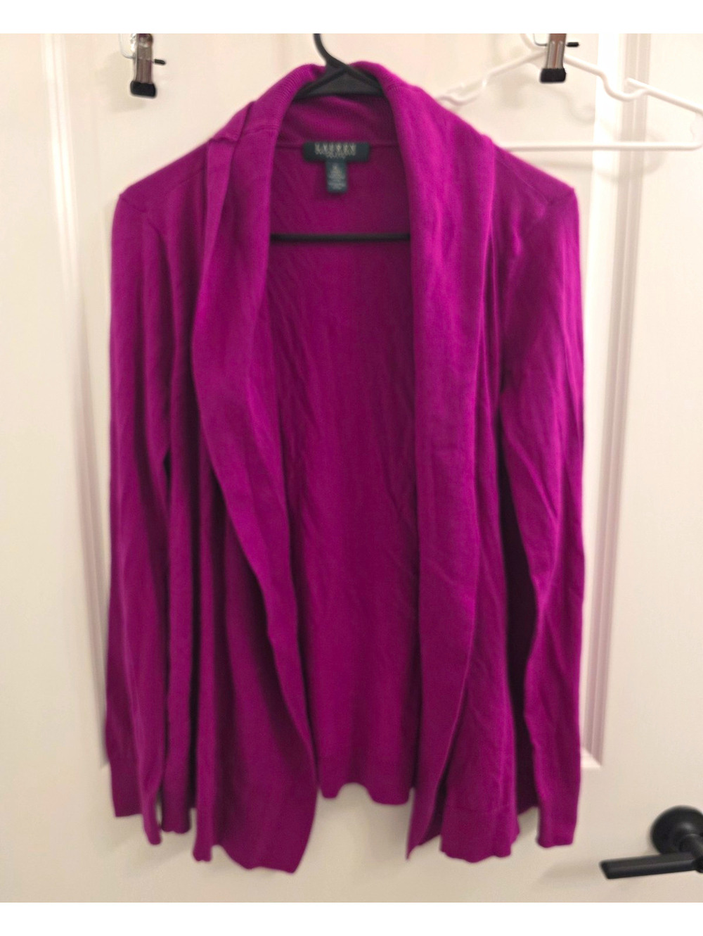 Lauren Ralph Lauren Women's Cardigan Sweater Petite Large  Pink